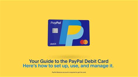 smart money debit card paypal|PayPal mastercard debit card.